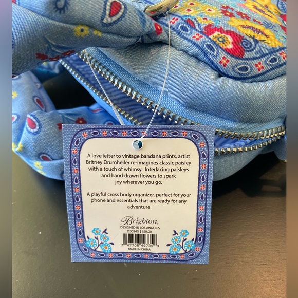 Brighton Love Bandana Cross Body Organizer  Bag NWT - Picture 3 of 16